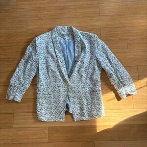 Olivia Moon Floral Pattern Blazer
